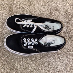 Black platform vans